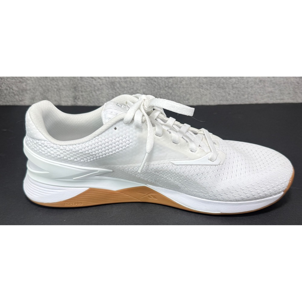 Reebok Nano X3 Training Shoes Womens 9 White Gum Sole CrossFit Gym Sneakers - Picture 5 of 9